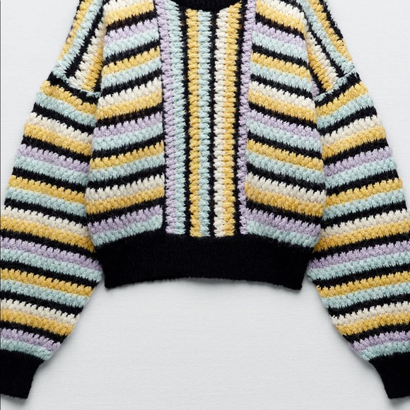 STRIPED KNIT SWEATER - Picture 5 of 11